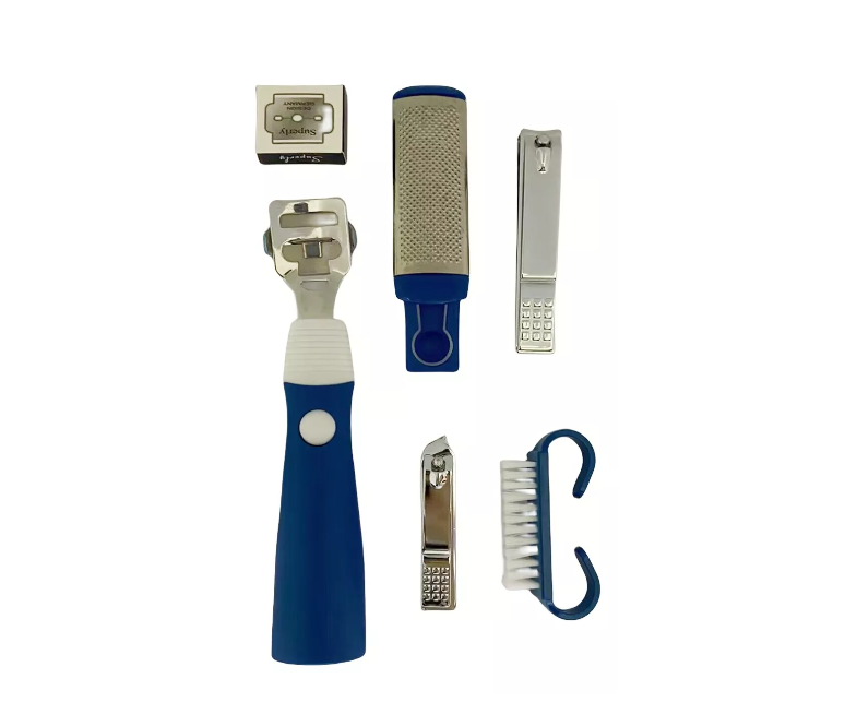 Set 6 Manicure Lima Cepillo Corta Uñas Para Pedicura