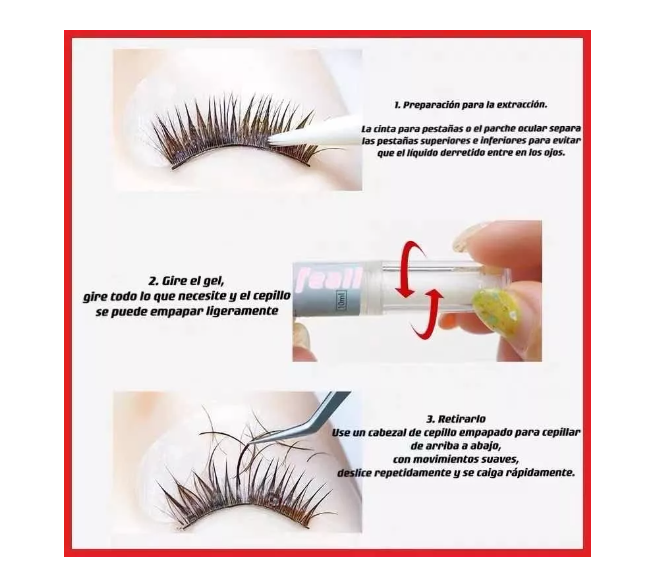 Removedor De Pegamento De Pestaña En Lápiz