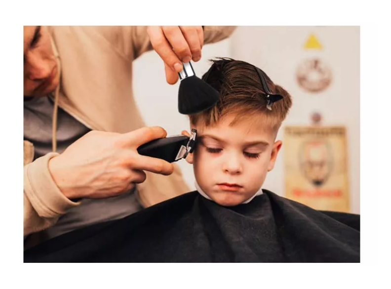 Botapelo Negro Brocha Mopa Peluquería