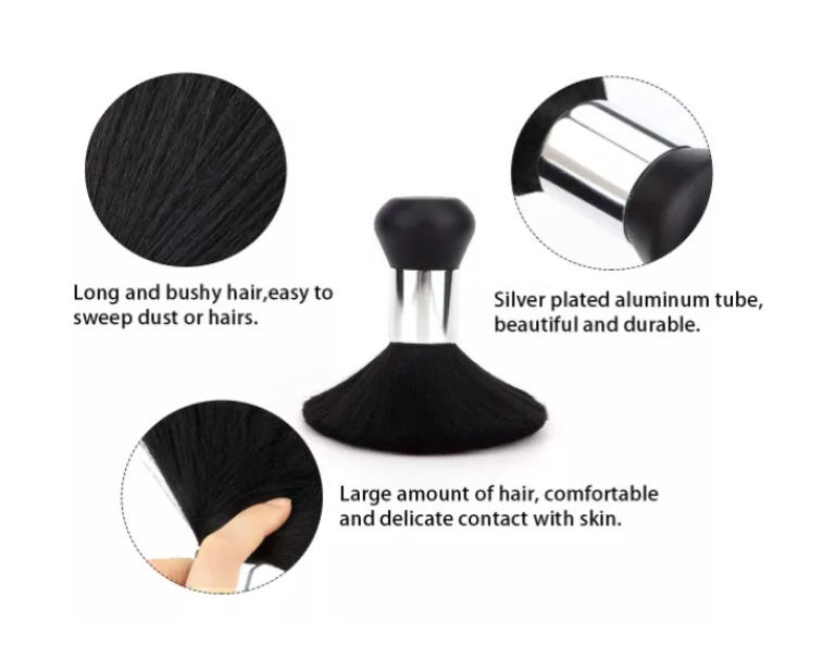 Botapelo Negro Brocha Mopa Peluquería