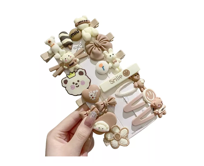 Set 14 Piezas Broche Pasador Clips Niña Cabello Horquilla