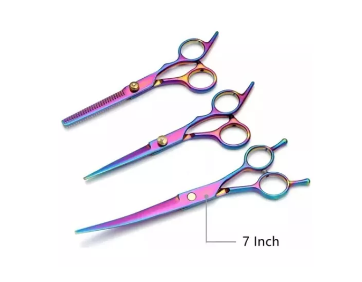 Kit Tijeras Estuche + Filo Navaja + Entresacadora
