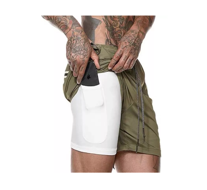 Short Deportivo Hombre Pantalones Cortos Secado Rápido Sport