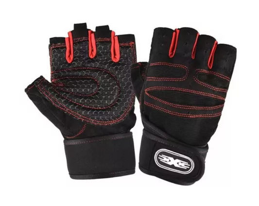 Guantes Dedos Cortos Con Palma Acolchada Ciclismo Bicicleta