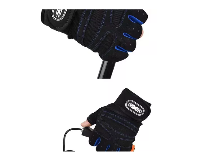 Guantes Dedos Cortos Con Palma Acolchada Ciclismo Bicicleta