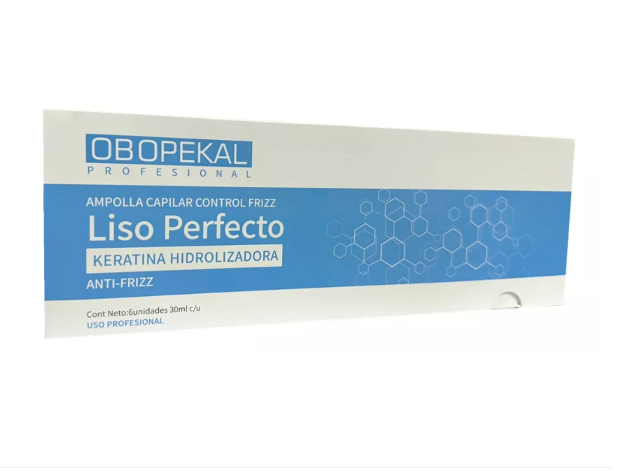 Ampolla Capilar Liso Perfecto 30ml Por 6 Unidades Obopekal