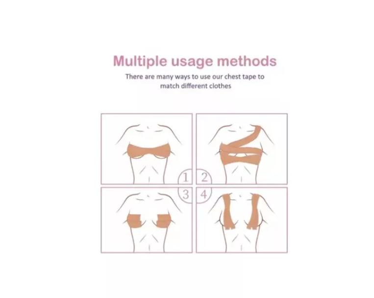 Cinta Adhesiva Levanta Busto Pecho Seno Sujetador Invisible