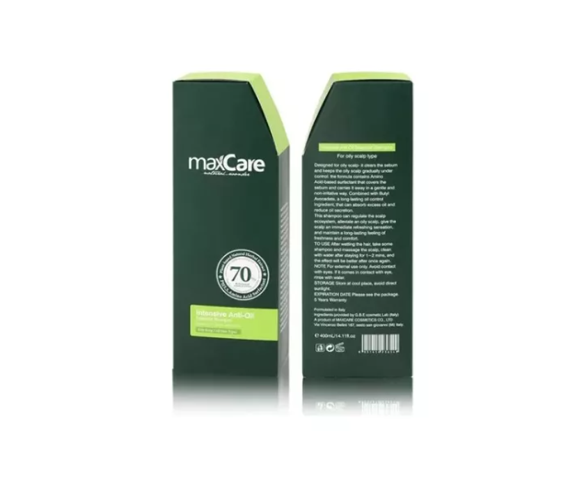 Shampoo Maxcare Anti-oil 400ml Para Cabello Graso