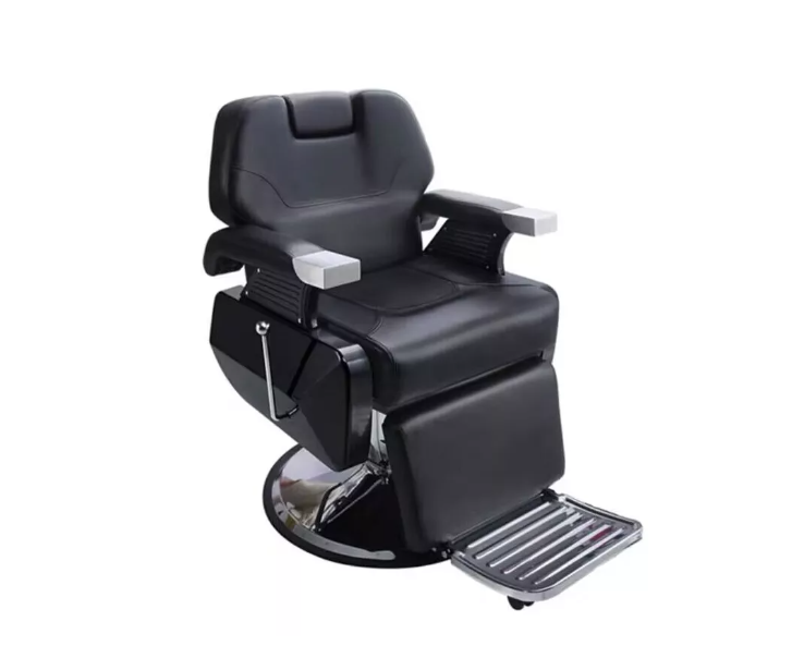 Sillon Barbero Negro Peluqueria Profesional