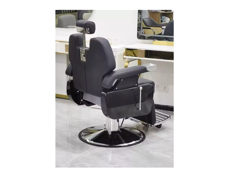 Sillon Barbero Negro Peluqueria Profesional