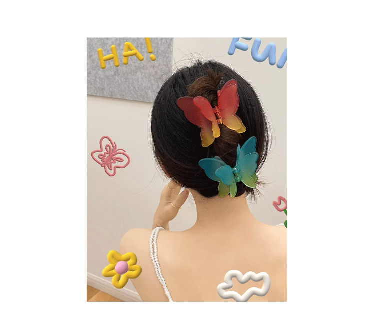 Pack 12 Pinzas Pinches Mariposa Para Cabello Peinado