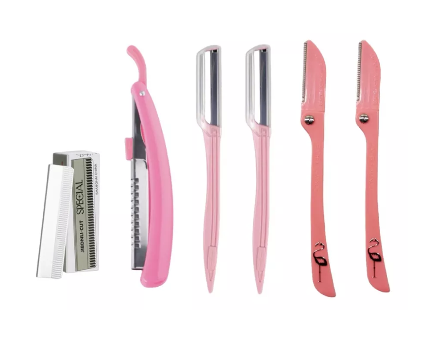 Set Perfilador Depilador Navaja Cejas + Hojillas