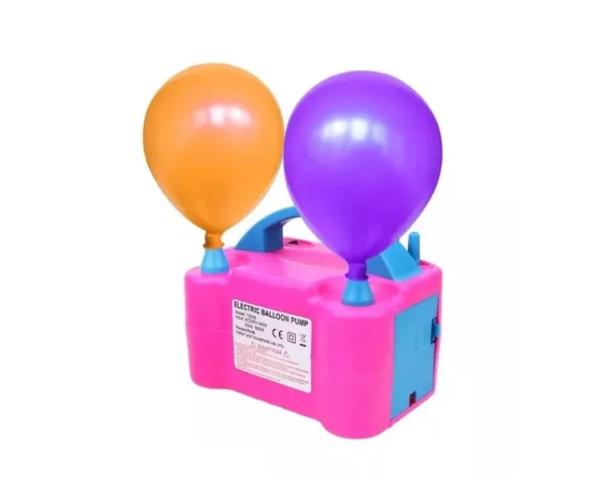 Inflador De Globos Bombas Eléctrico 2 Inyectores Fiestas