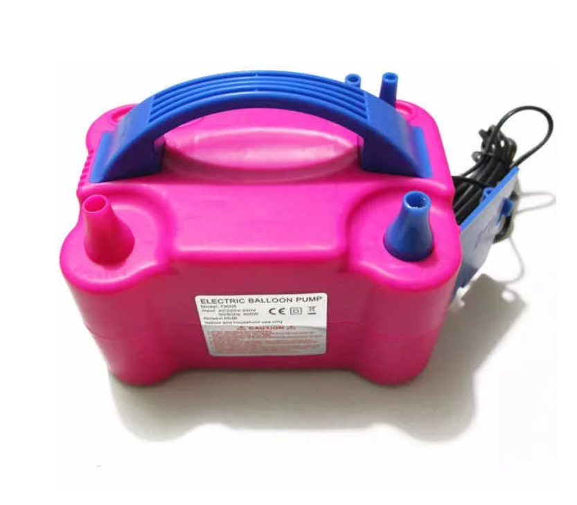 Inflador De Globos Bombas Eléctrico 2 Inyectores Fiestas