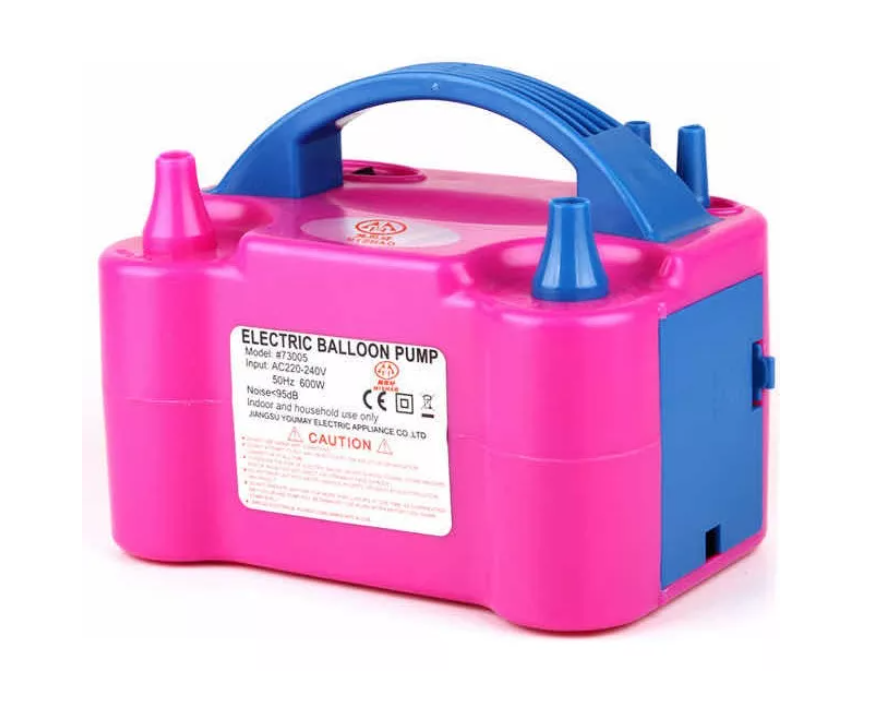 Inflador De Globos Bombas Eléctrico 2 Inyectores Fiestas