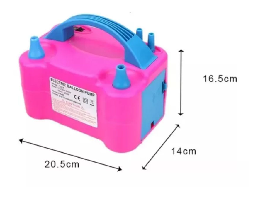 Inflador De Globos Bombas Eléctrico 2 Inyectores Fiestas