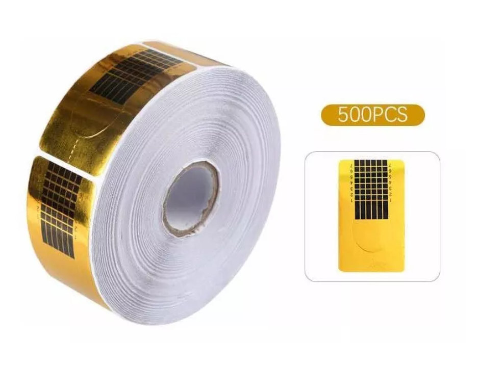 Rollo De Papel De Molde Para Uñas Dorado