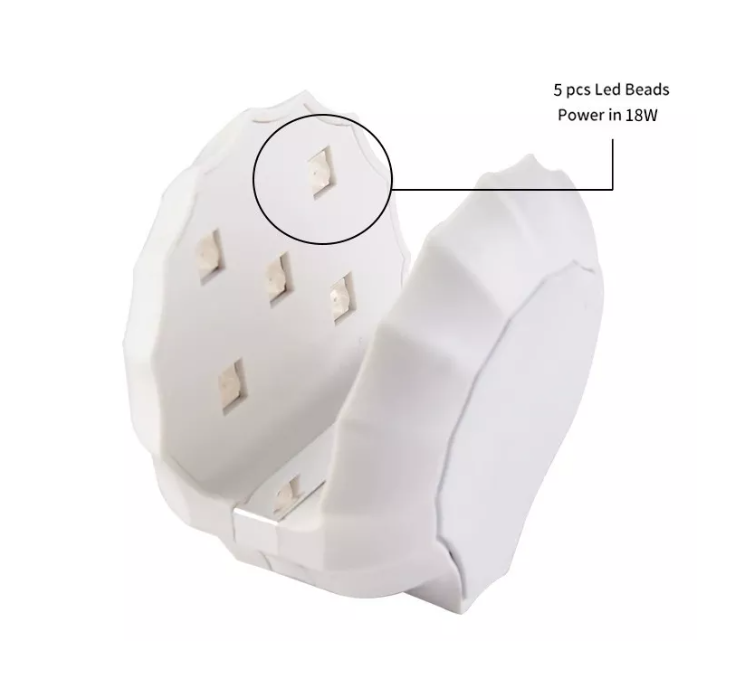 Mini Lampara Uv Manicure Led Uñas Usb Soft Gel 18w