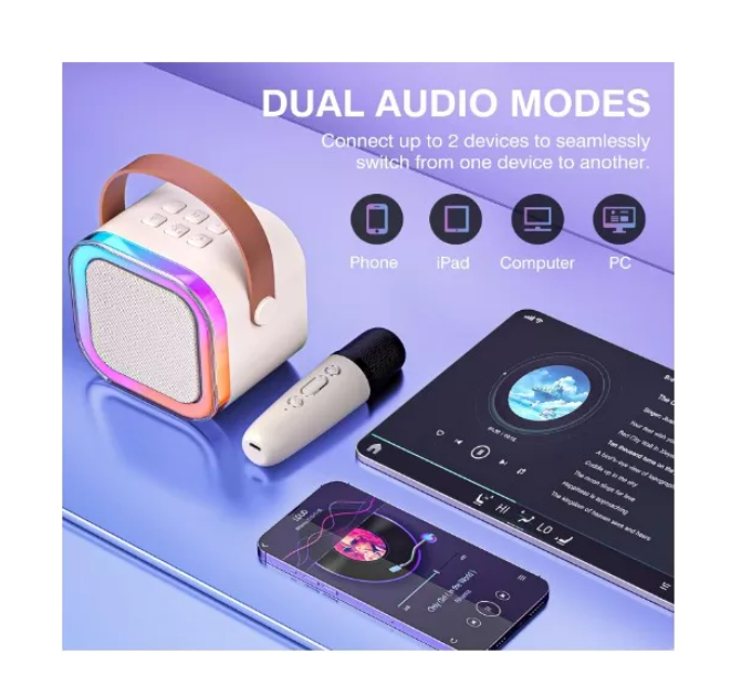 Altavoz Bluetooth Inalámbrico Con Micrófono Para Niños