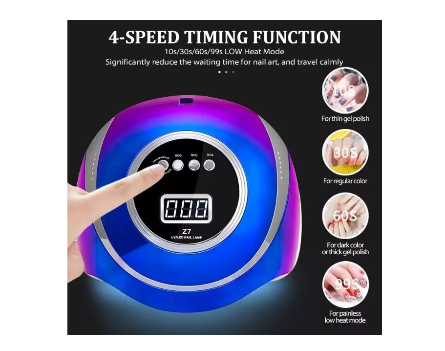 Secador Uña Uv Led Lampara Manicure Profesional 208w