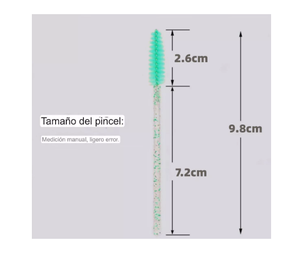 Set 100 Cepillos Desechable Para Cejas Y Pestañas Extensión