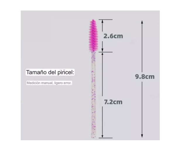 Set 100 Cepillos Desechable Para Cejas Y Pestañas Extensión