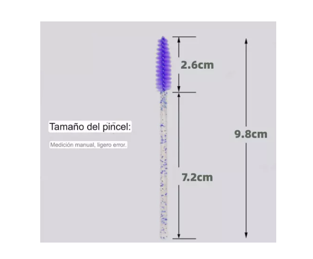Set 100 Cepillos Desechable Para Cejas Y Pestañas Extensión