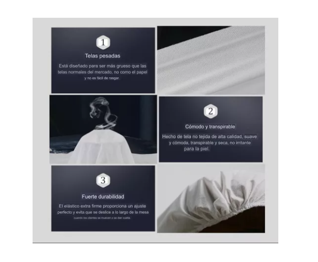 Set De 10 Fundas Para Camillas Desechables