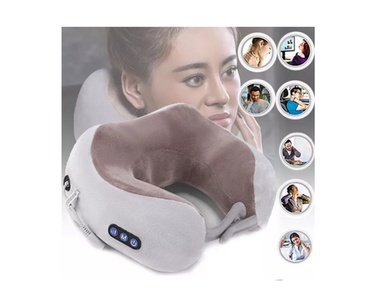 Masajeador Almohada Eléctrico Cuello Cervical Recargable