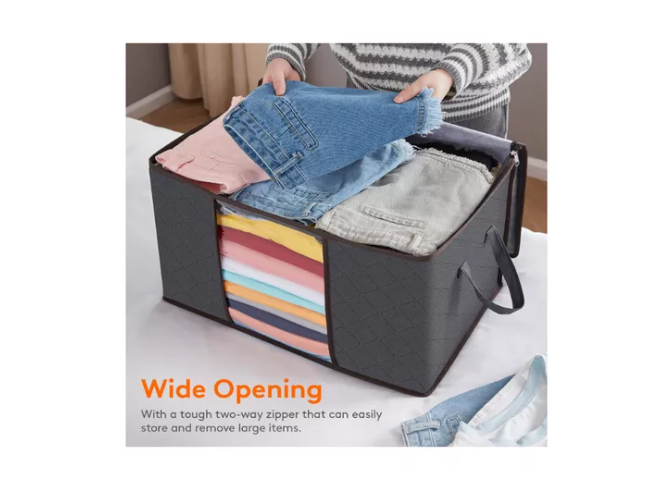 6 Unidades Organizador De Bolsas Almacenamiento De Ropa 60l