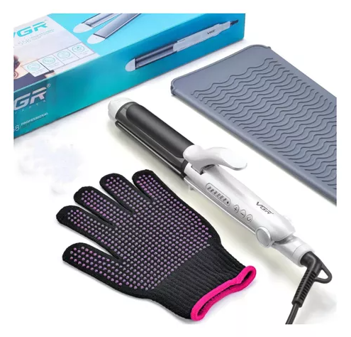 Plancha Onduladora Profesional Rizador De Pelo 2 En1 Vgr-558 Color Blanco Agregar a favoritos