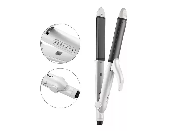 Plancha Onduladora Profesional Rizador De Pelo 2 En1 Vgr-558 Color Blanco Agregar a favoritos