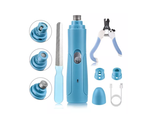 Kit Completo De Cortauñas Lima Eléctrica De Perro Y Mascotas