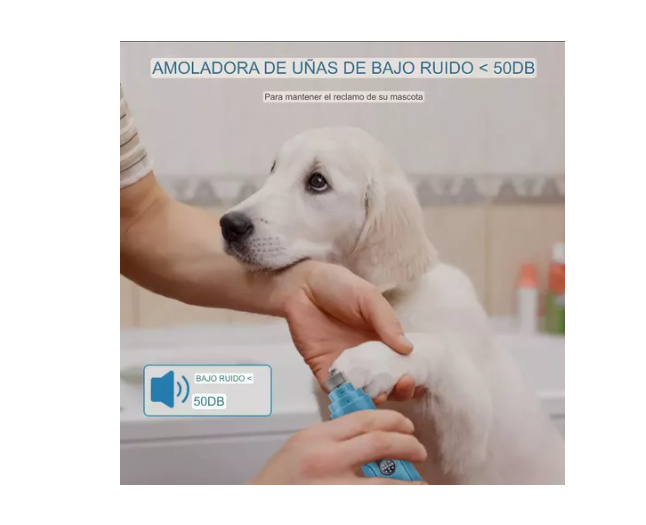 Kit Completo De Cortauñas Lima Eléctrica De Perro Y Mascotas