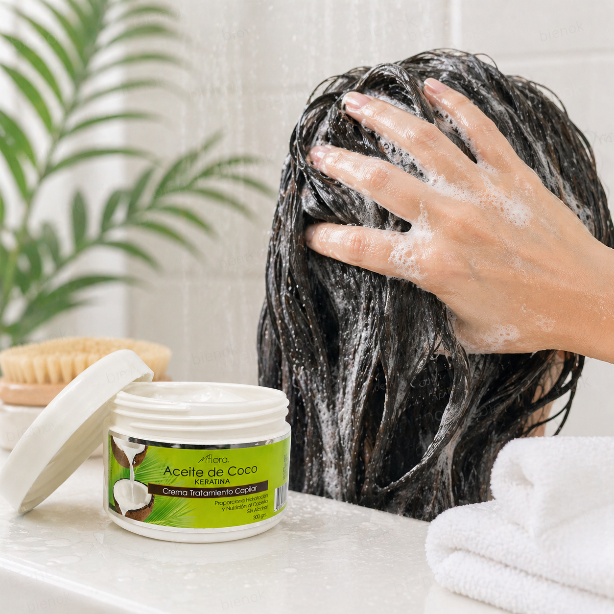 Crema Keratina De Coco / Palta / Argan 300 Gr MFlora (1 Unid