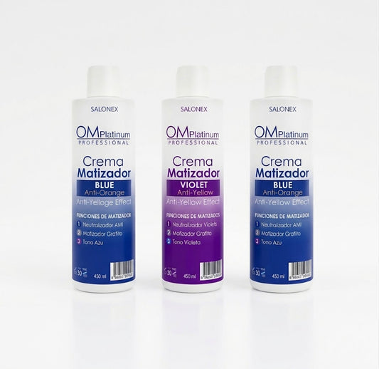 Crema Matizadora OM Salonex Violeta / Grafito / Azul 450ml